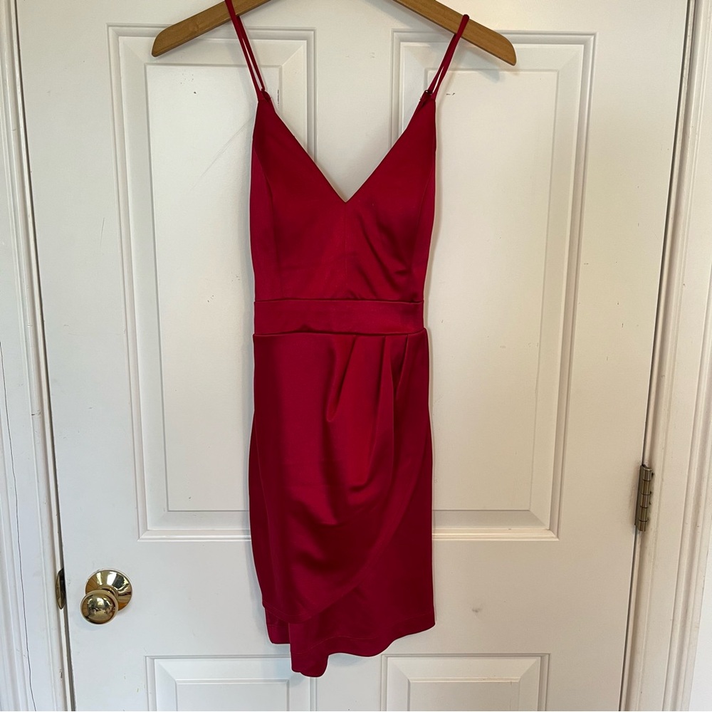 Teeze Me Vibrant Red Mini Dress